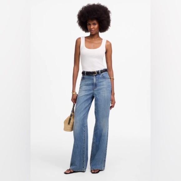 Madewell Tops - Madewell Ribbed White Tank Top